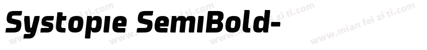 Systopie SemiBold字体转换